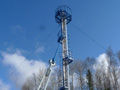 Gas flare tower