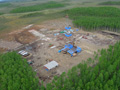 Aerial shot of Arbuzovskaya No.1 well site